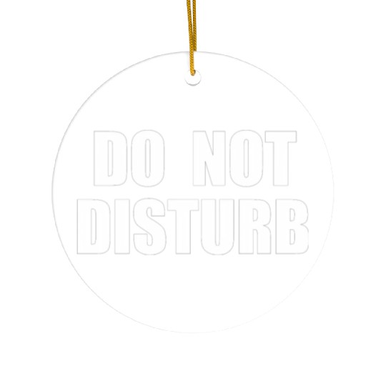 Do Not Disturb - Airplane Airport Train Subway Ceramic Ornaments