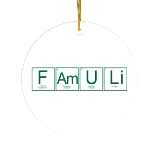 Periodic Table Chemistry With The Elements F Am U Ceramic Ornaments