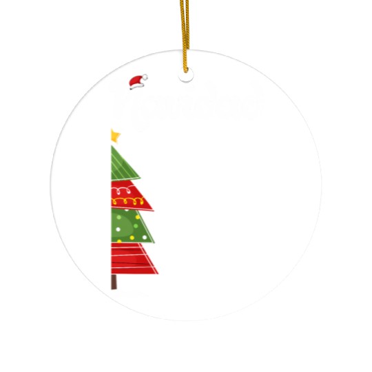 Feliz Navidad Spanish Ugly Ceramic Ornaments