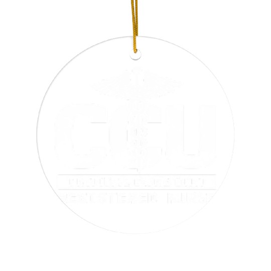 Ccu Registered Nurse Critical Cardiac Care Unit Ceramic Ornaments