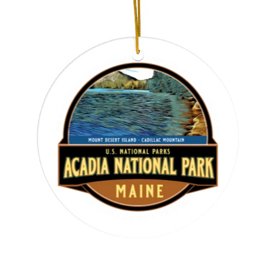 Acadia National Park Maine Vacation Ceramic Ornaments