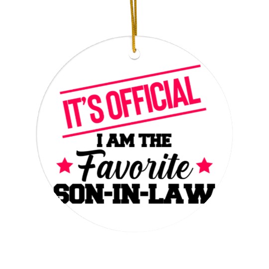 Favorite Son In Law Ceramic Ornaments