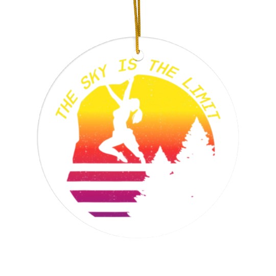 Sky Is The Limit Rock Climbing Free Wall Indoor Ceramic Ornaments