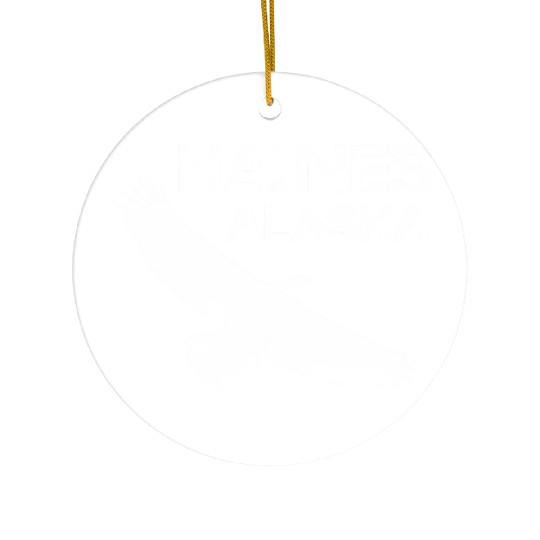 Haines Alaa Eagle Ceramic Ornaments