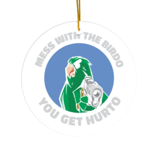 Bird Cartoon Birdwatching Bird Owner Ceramic Ornaments