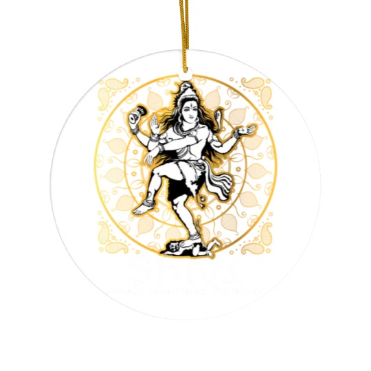 Shiva 'Creator Maintainer Destroyer' Hindu Gods Ceramic Ornaments