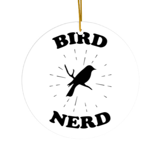 Bird Nerd Bird Watching Ceramic Ornaments