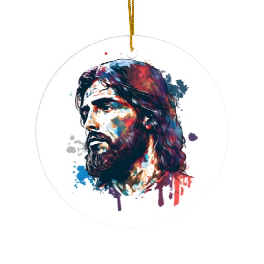 Jesus Painting Ceramic Ornaments