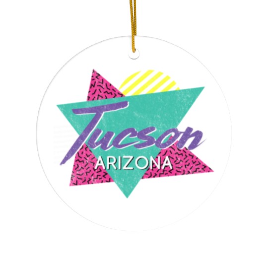 Tucson Arizonna 80S Or 90S Ceramic Ornaments