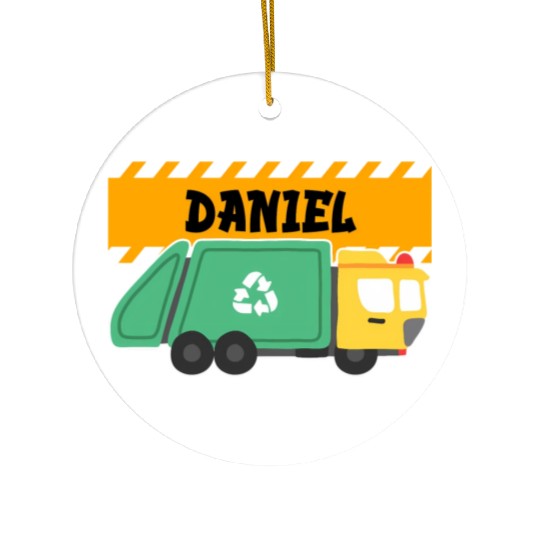 Daniel Trash Truck For Collector Ecologist Garbage Ceramic Ornaments