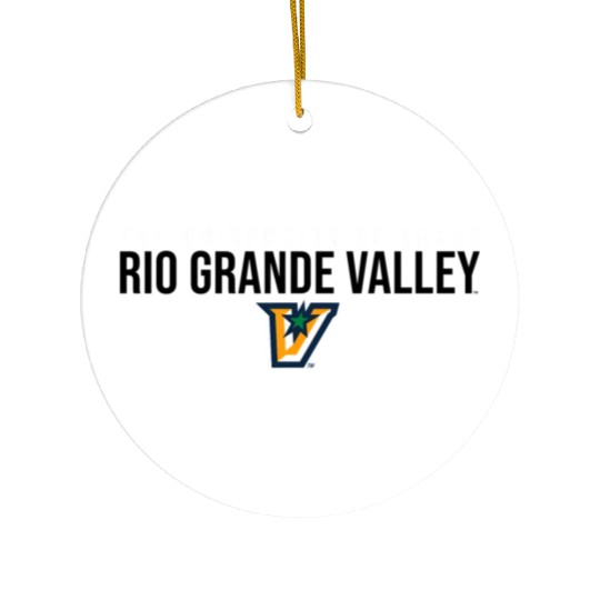 Ut Rio Grande Valley Utrgv Vaqueros Stacked Ceramic Ornaments