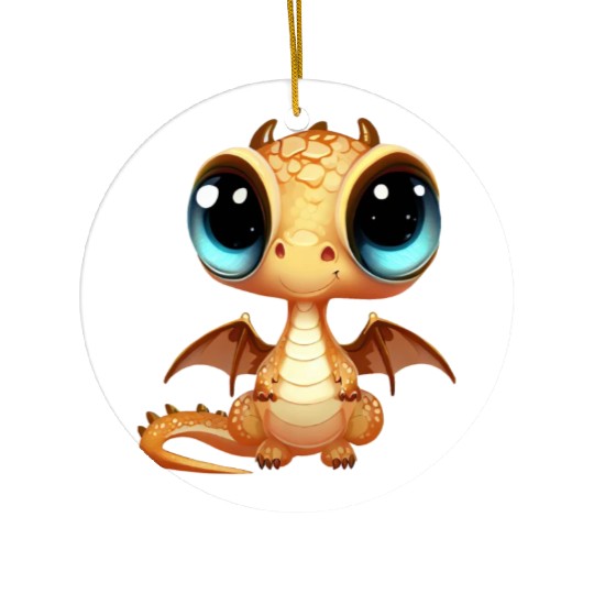 Cute Baby Dragon Puppy Ceramic Ornaments
