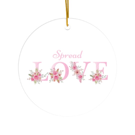 Spread Love Ceramic Ornaments