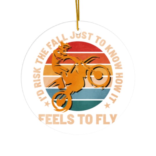 Motocross Supercross How It Feel To Fly Spruch Ceramic Ornaments