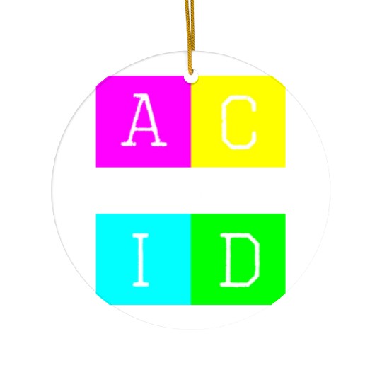 Acid house logo Ceramic Ornaments