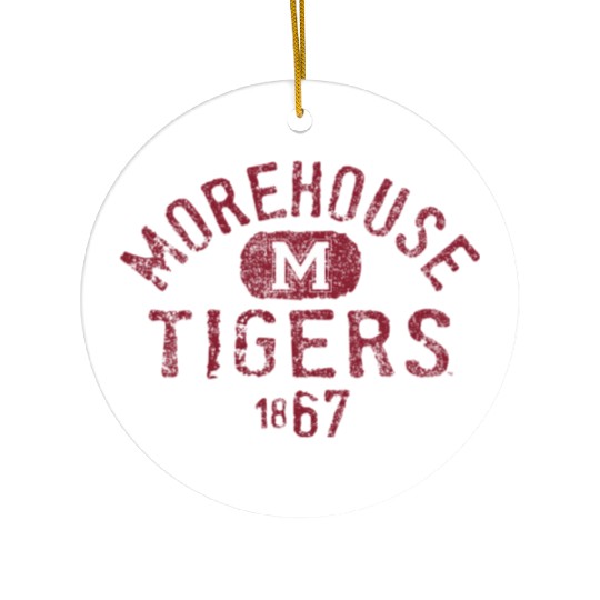 Morehouse Maroon Tigers Vintage 1867 Ceramic Ornaments