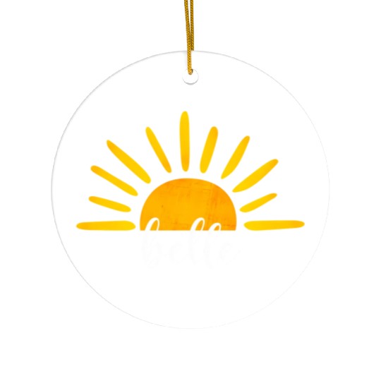 Belle Of The First Trip Around The Sun Ceramic Ornaments