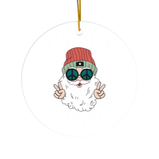 Big k Energy Xmas Santa Claus Saint Ceramic Ornaments