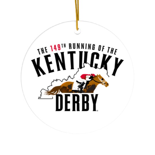 Kentucky Derby Officially Licensed 149Th Running Ceramic Ornaments