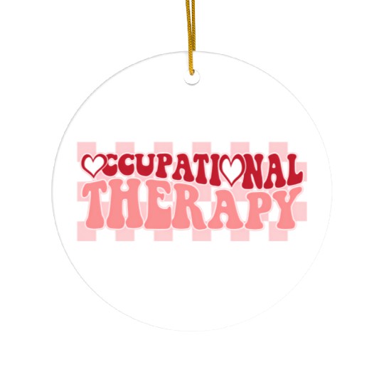 Groovy Occupational Therapy Therapist'S Day Ceramic Ornaments