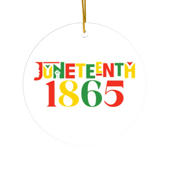 Juneteenth 1865 Leopard Celebrate African Ceramic Ornaments