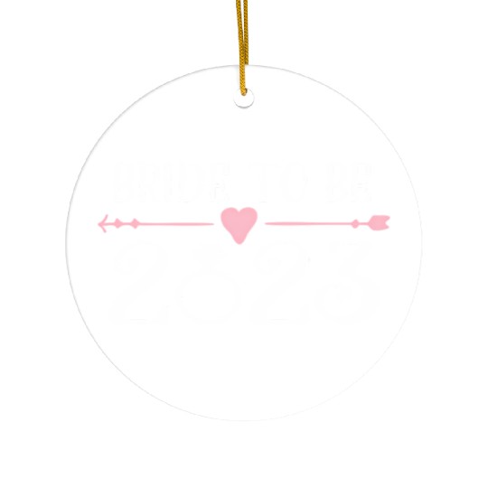 Bride To Be 2023 Engagement Ring Future Bride Ceramic Ornaments