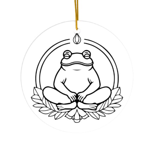 Frog Amphibian Toad Ceramic Ornaments