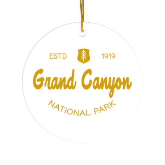 Grand Canyon National Park Script Style Ceramic Ornaments