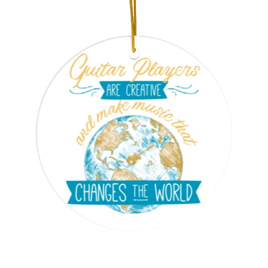 Guitar Players Are Creative And Make Music That Ceramic Ornaments