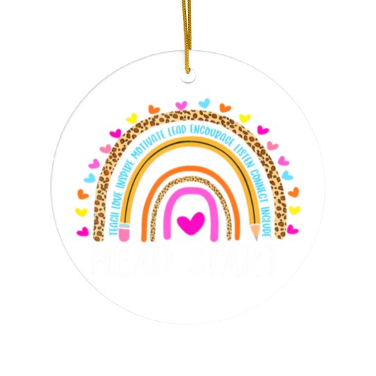 Back to School Head Start Squad Homeschool Ceramic Ornaments