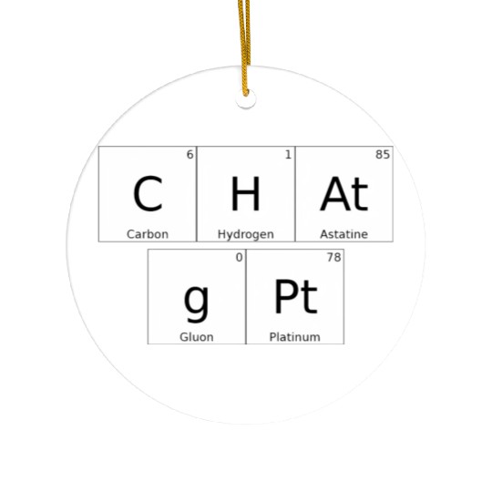 C Gpt Computer Aiificial Intelligence Data Ceramic Ornaments