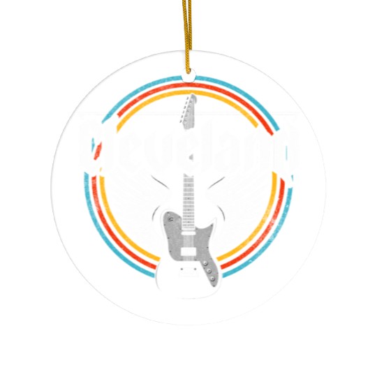 Cleveland Ohio Rock Music Ceramic Ornaments