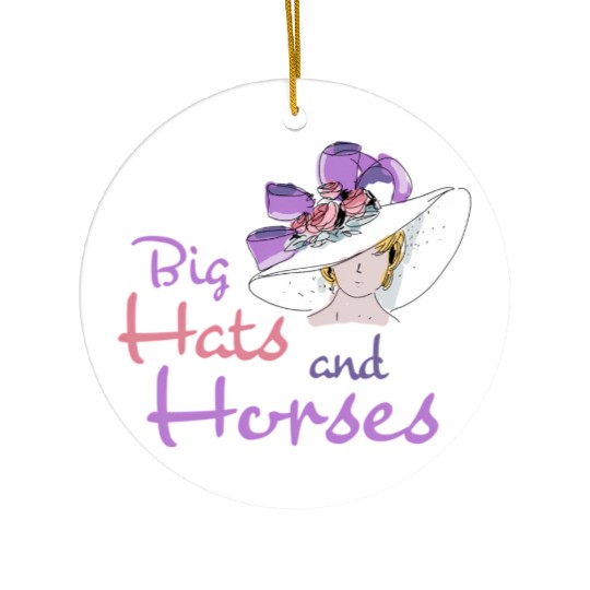 Big And Horses Derby Day Kentucky 2022-2023 Derby Ceramic Ornaments