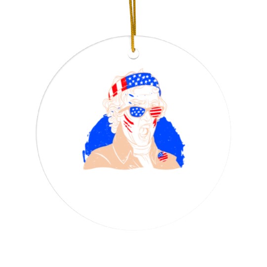 Thomas Jefferson Crap that's due Tomorrow 1776 Ceramic Ornaments