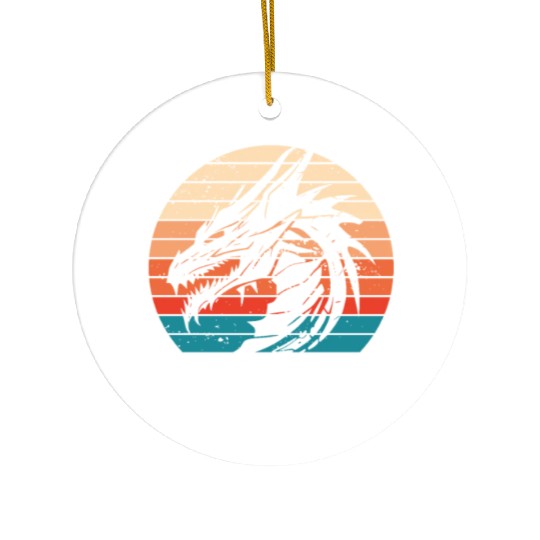 Dragonhearted and fearless Ceramic Ornaments