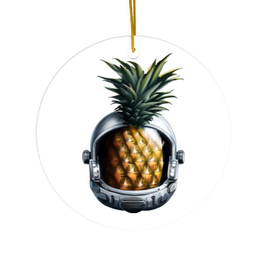 Pineapple astronaut Ceramic Ornaments
