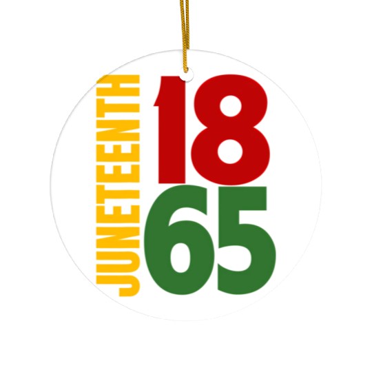 Black Proud African American For Juneteenth Ceramic Ornaments