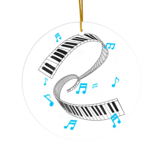 Piano Player Product Piano Teacher Keyboard Notes Ceramic Ornaments