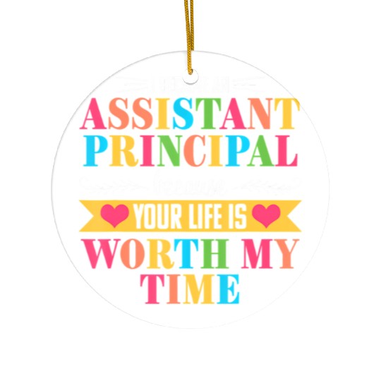 Assistant Principal Cute Appreciation Back to Ceramic Ornaments