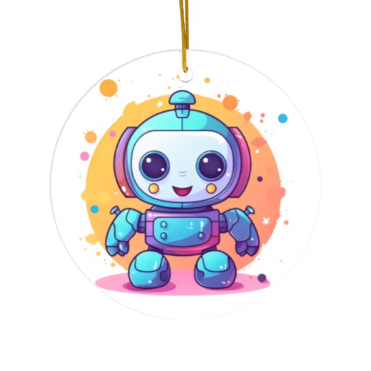 Robot Baby Robotic Future Engineer Technology Ceramic Ornaments