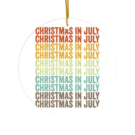 Christmas In July Ceramic Ornaments