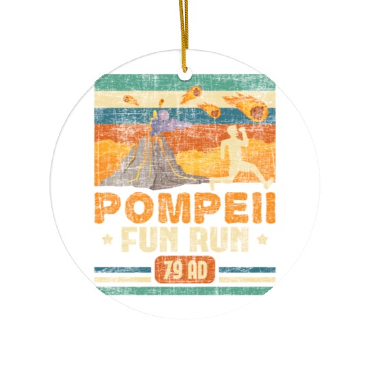 Pompeii Fun Run - Geography Volcanologist Ceramic Ornaments