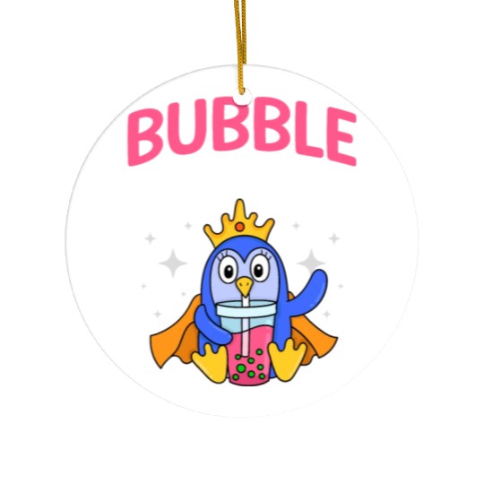 Bubble Tea Queen Boba Tea Drinker Korean Drink Ceramic Ornaments