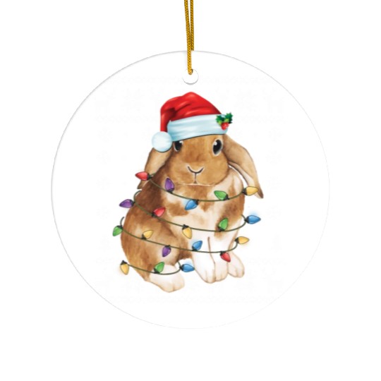 Bunny Rabbit Ugly Tree Decor Ceramic Ornaments