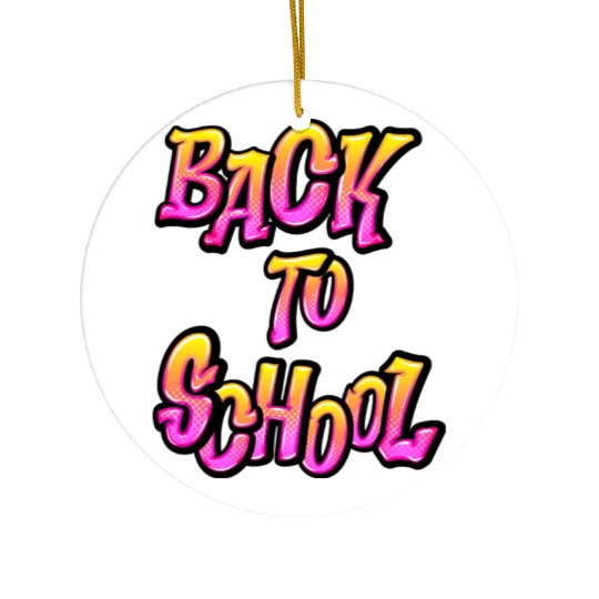 Back To School Cool Design Ceramic Ornaments
