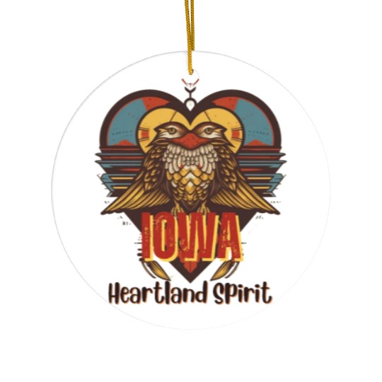 IOWA Heartland Spirit Ceramic Ornaments