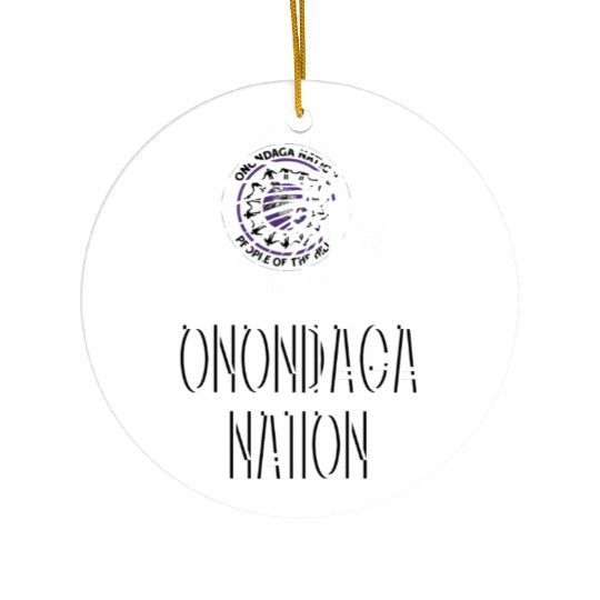 Onondaga Nation Indigenous Native American Headdre Ceramic Ornaments