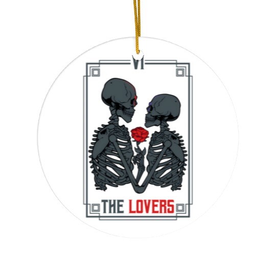 Tarot Card Astrology eleton ull Horror Ceramic Ornaments