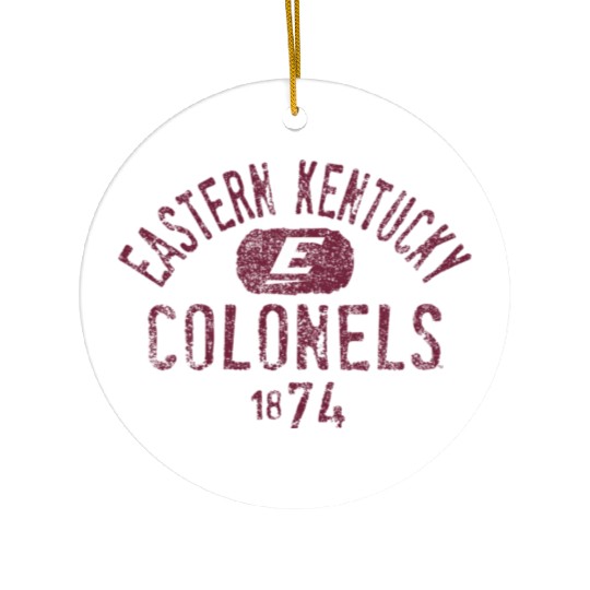 Eastern Kentucky Colonels 1874 Vintage Ceramic Ornaments
