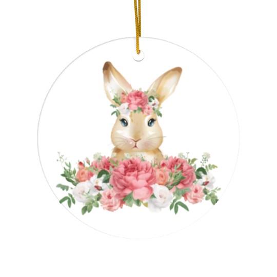 Bunny Rabbit Novelty Ceramic Ornaments